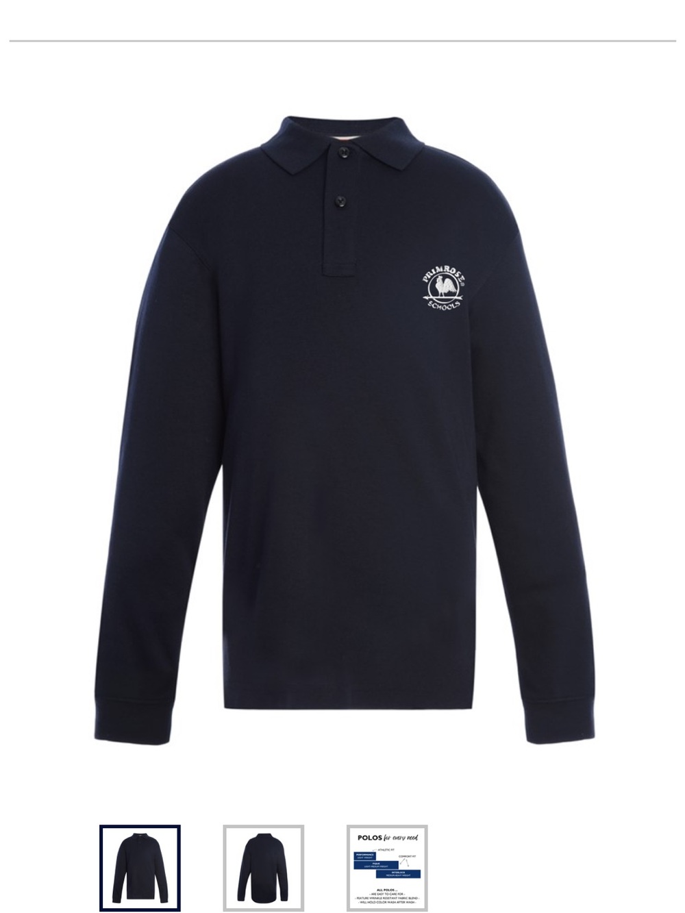 Tommy Hilfiger Primrose Navy Long Sleeve Uniform